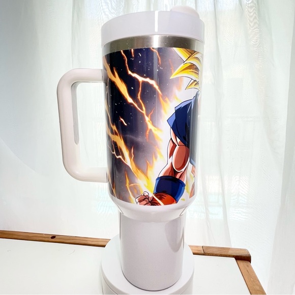 Custom Personalized Name Dragon Ball Z 30oz/40oz Tumbler with lid, handle and St - Picture 4 of 5
